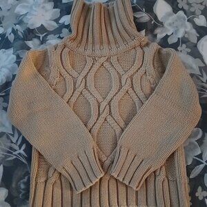 H&M 100% Cotton Chunky Turtleneck Sweater 2-3T